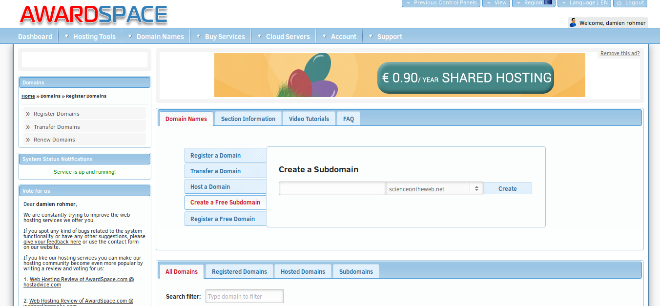 SubDomain