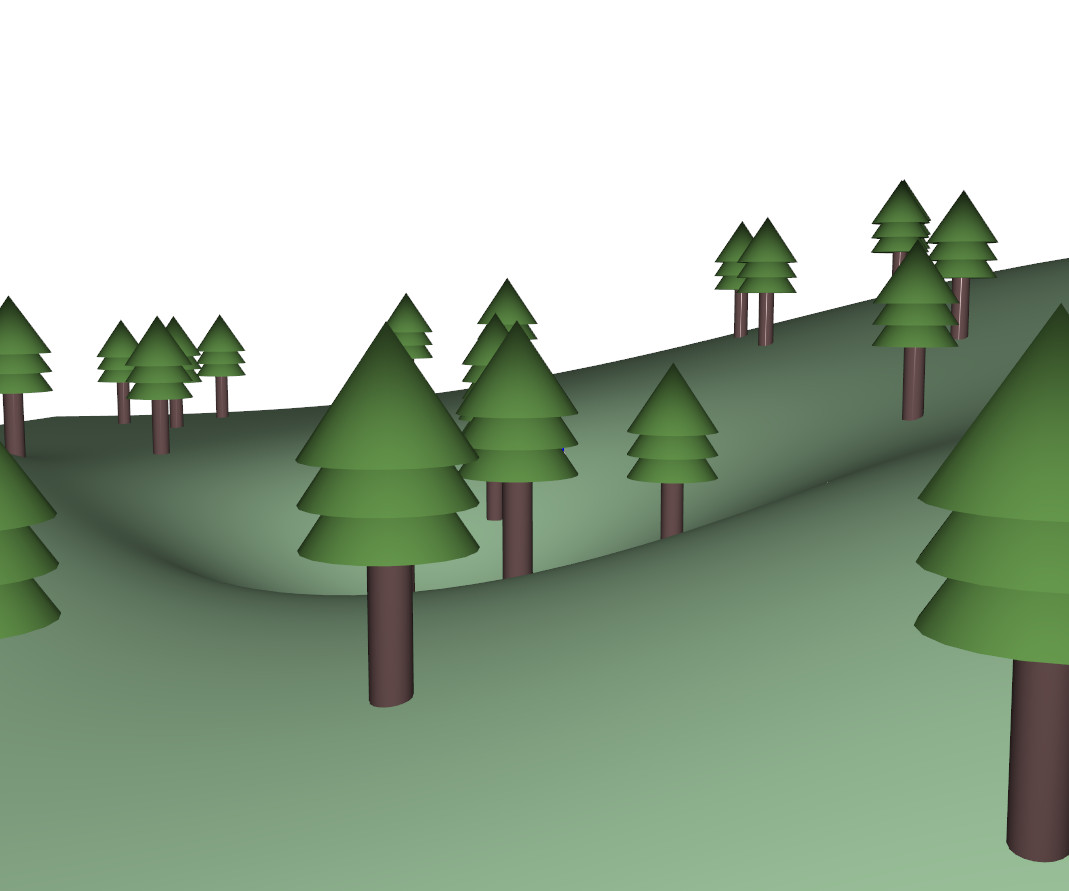 terrain with tree