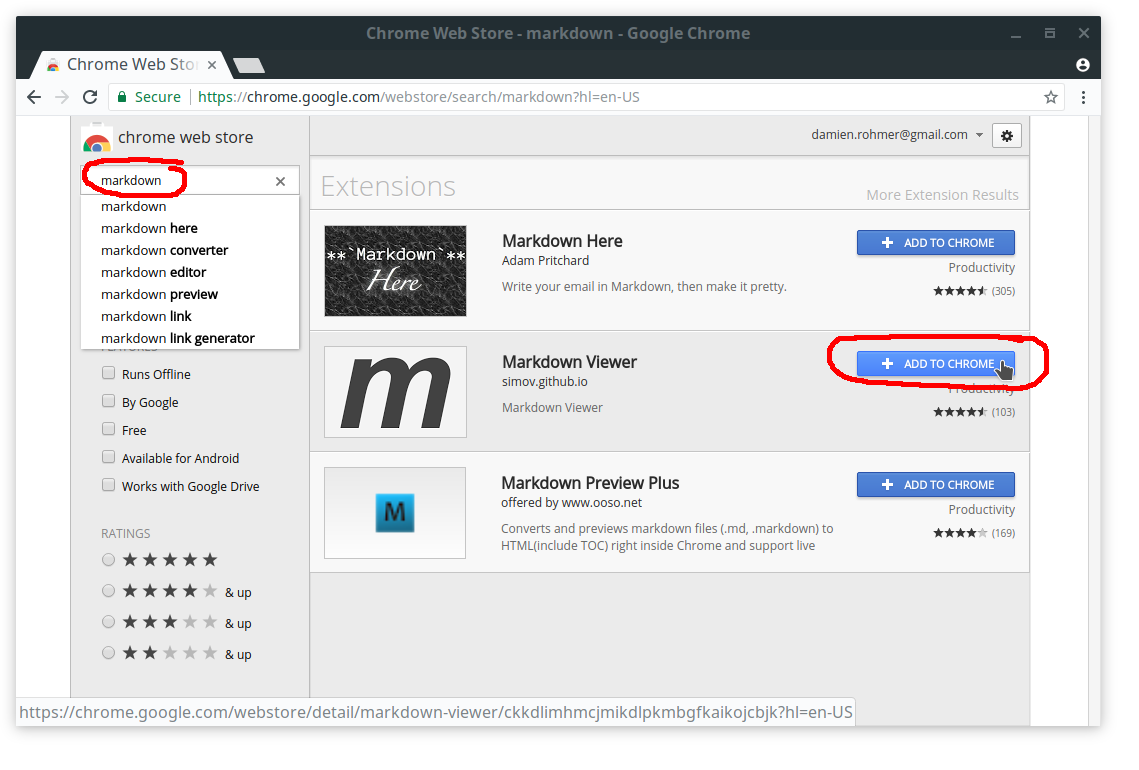 google md extension